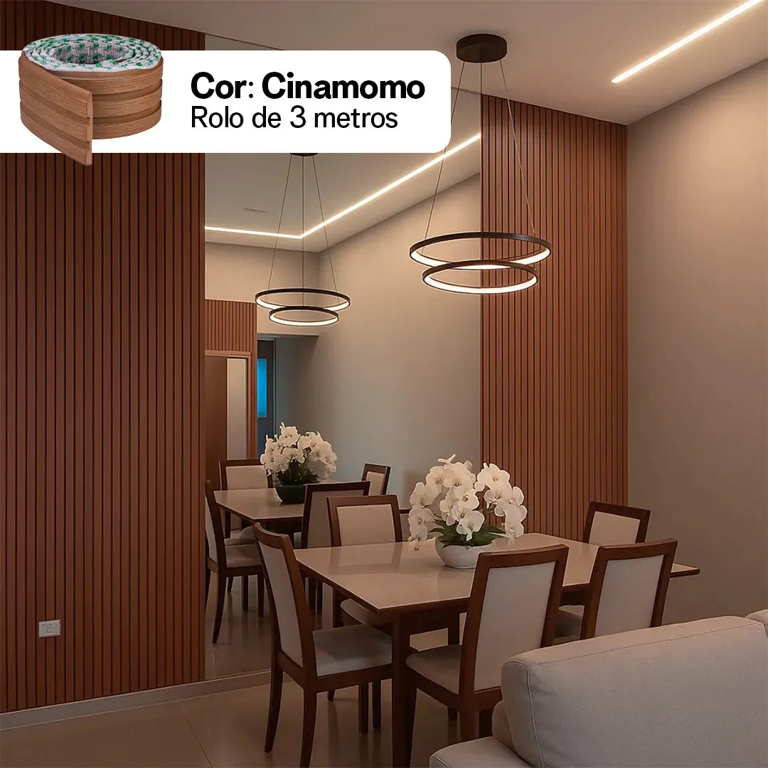 Kit Painel Ripado Autocolante 3M Laminado | Linha Madeto | DIY