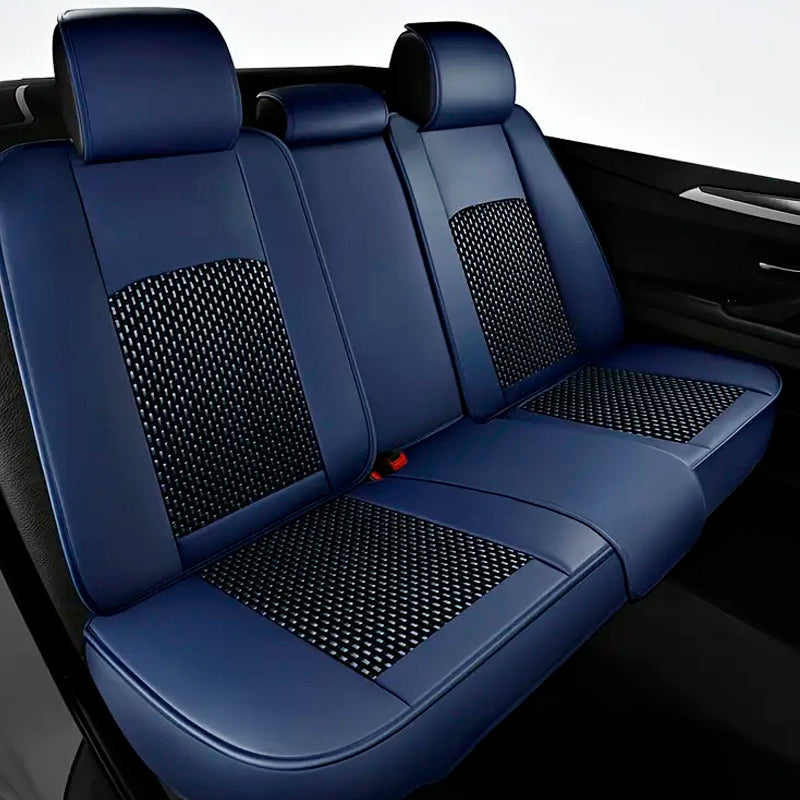 Capa para Banco de Carro Completa em Couro Legítimo Universal Italian + BRINDE: Tapete Completo