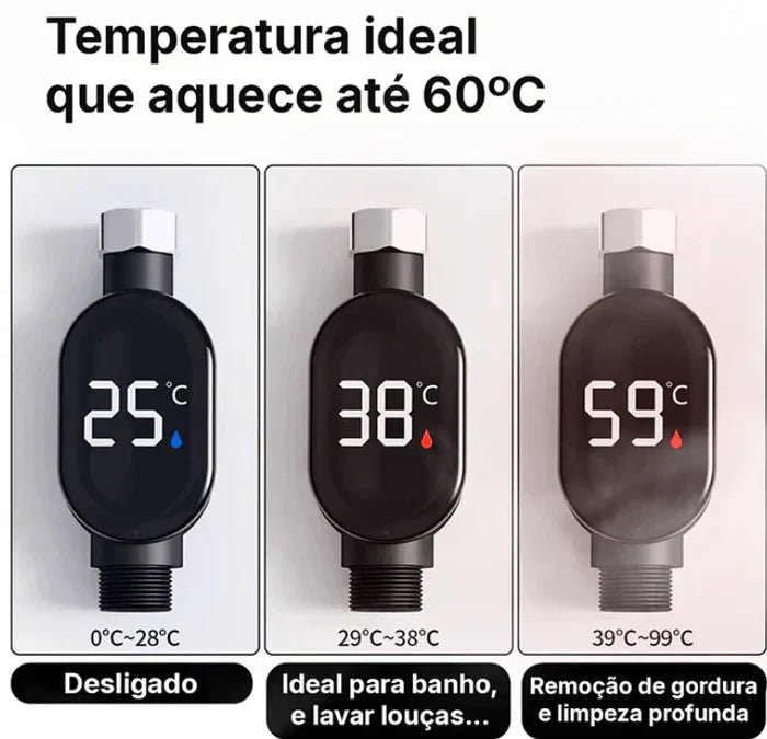 Aquecedor de Água Elétrico - Temperatura Máxima 60 °C + PROMOÇÃO (Compre 1 Leve 2)