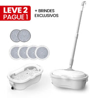 Mop Elétrico Módulos de Limpeza e Tanque Suporte [LEVE 2 PAGUE 1] BRINDES
