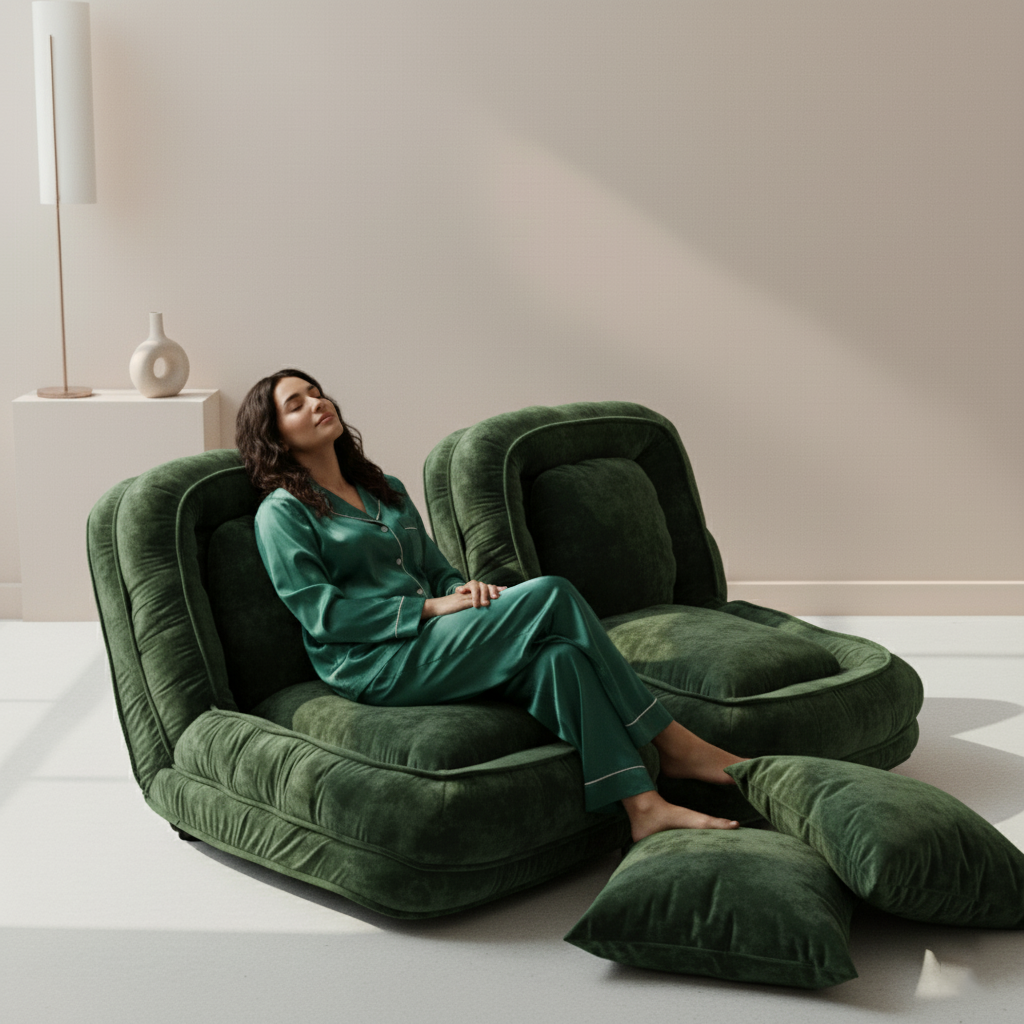 [COMPRE 1, LEVE 2] Sofá-cama Retrátil + 2 Almofadas Cushion